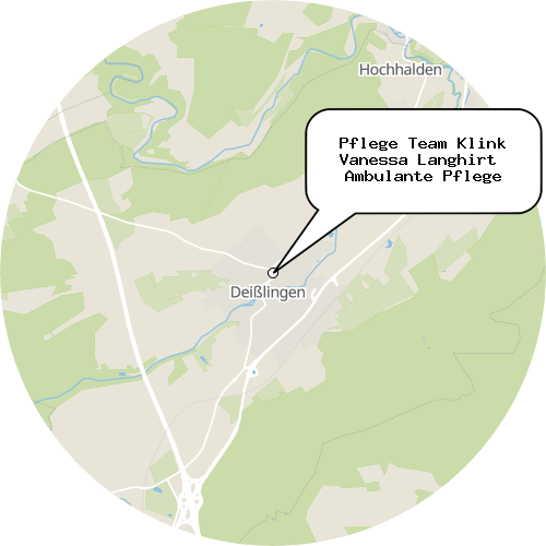 Kartenausschnitt für die Firma Pflege Team Klink Vanessa Langhirt  Ambulante Pflege