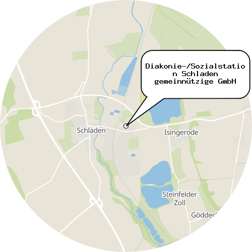 Kartenausschnitt für die Firma Diakonie-/Sozialstation Schladen gemeinnützige GmbH
