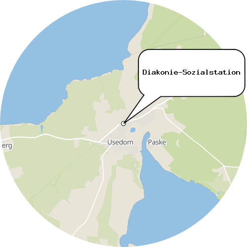 Kartenausschnitt für die Firma Diakonie-Sozialstation
