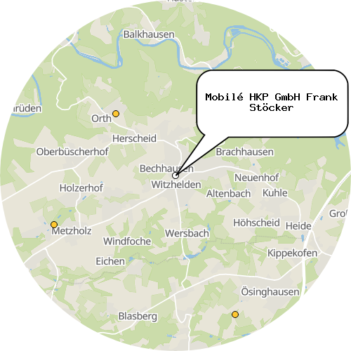 Kartenausschnitt für die Firma Mobilé HKP GmbH Frank Stöcker