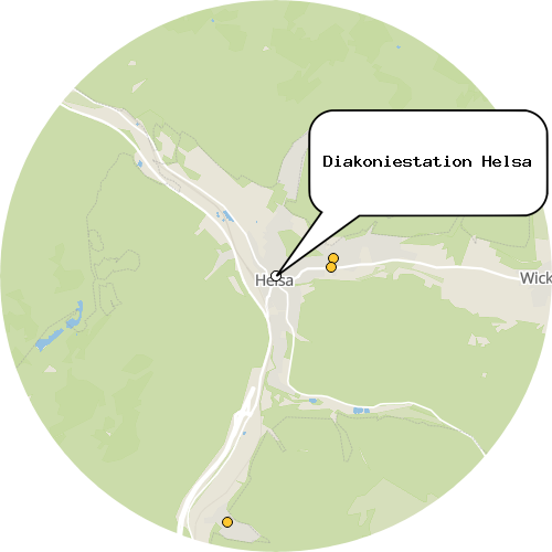 Kartenausschnitt für die Firma Diakoniestation Helsa