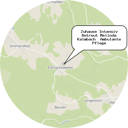 Kartenausschnitt für die Firma Zuhause Intensiv Betreut Melinda Kalmbach  Ambulante Pflege