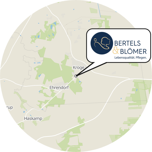 Kartenausschnitt für die Firma Bertels & Blömer