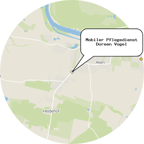 Kartenausschnitt für die Firma Mobiler Pflegedienst Doreen Vogel