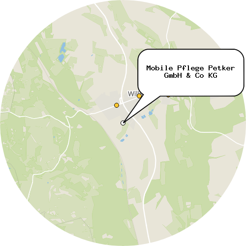Kartenausschnitt für die Firma Mobile Pflege Petker GmbH & Co KG