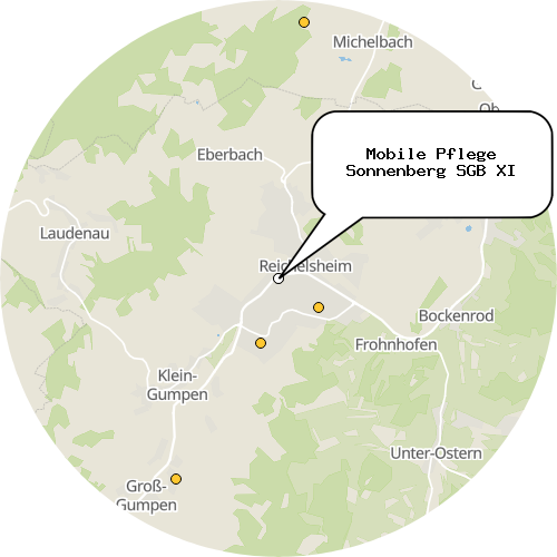 Kartenausschnitt für die Firma Mobile Pflege Sonnenberg SGB XI