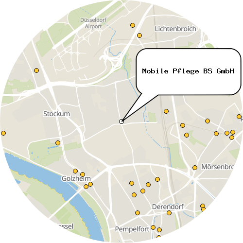 Kartenausschnitt für die Firma Mobile Pflege BS GmbH