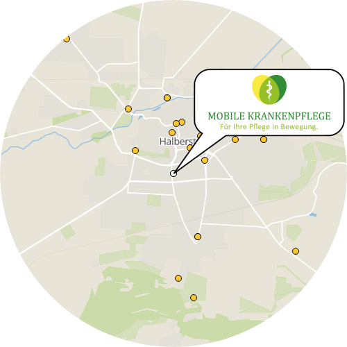 Kartenausschnitt für die Firma Mobile Krankenpflege Magdeburg GmbH