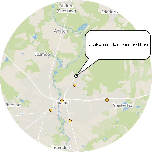 Kartenausschnitt für die Firma Diakoniestation Soltau
