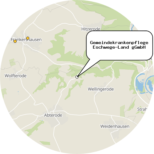 Kartenausschnitt für die Firma Gemeindekrankenpflege Eschwege-Land gGmbH