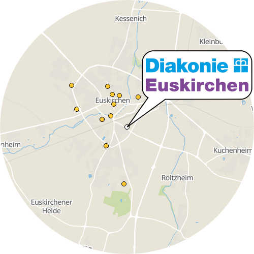 Kartenausschnitt für die Firma Diakonie-Station Euskirchen