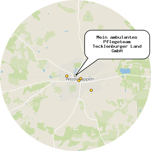 Kartenausschnitt für die Firma Mein ambulantes Pflegeteam Tecklenburger Land GmbH
