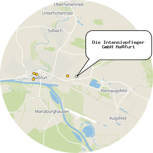 Kartenausschnitt für die Firma Die Intensivpfleger GmbH Haßfurt