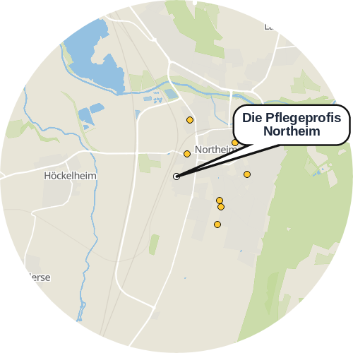 Kartenausschnitt für die Firma Die Pflegeprofis Northeim