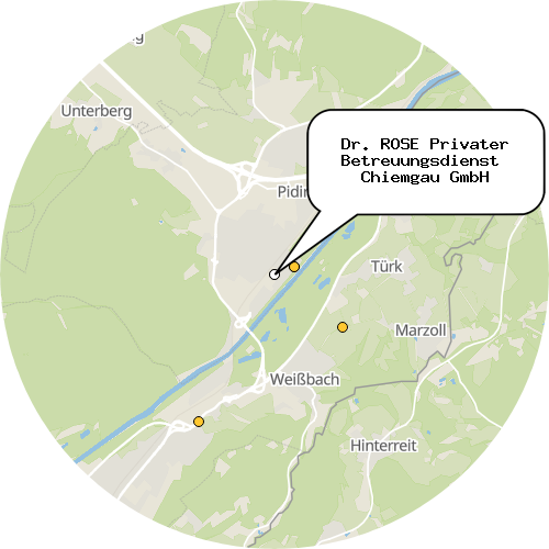 Kartenausschnitt für die Firma Dr. ROSE Privater Betreuungsdienst  Chiemgau GmbH