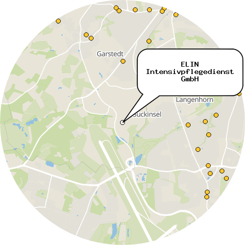 Kartenausschnitt für die Firma ELIN Intensivpflegedienst GmbH