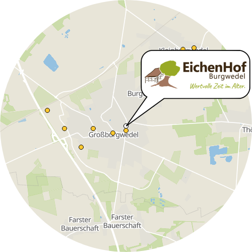 Kartenausschnitt für die Firma Eichenhof Burgwedel