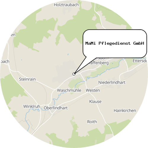 Kartenausschnitt für die Firma MaMi Pflegedienst GmbH