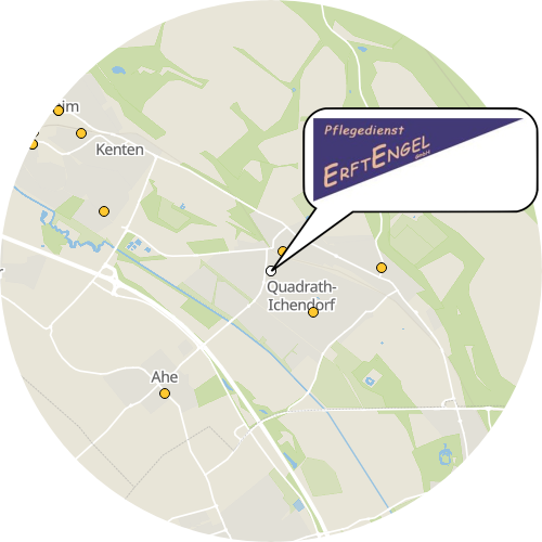 Kartenausschnitt für die Firma Erft Engel GmbH