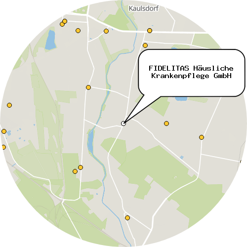 Kartenausschnitt für die Firma FIDELITAS Häusliche Krankenpflege GmbH
