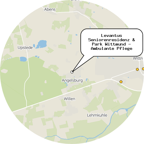 Kartenausschnitt für die Firma Levantus Seniorenresidenz & Park Wittmund - Ambulante Pflege