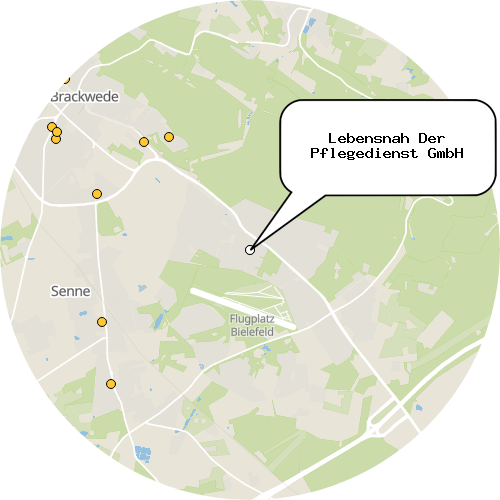 Kartenausschnitt für die Firma Lebensnah Der Pflegedienst GmbH