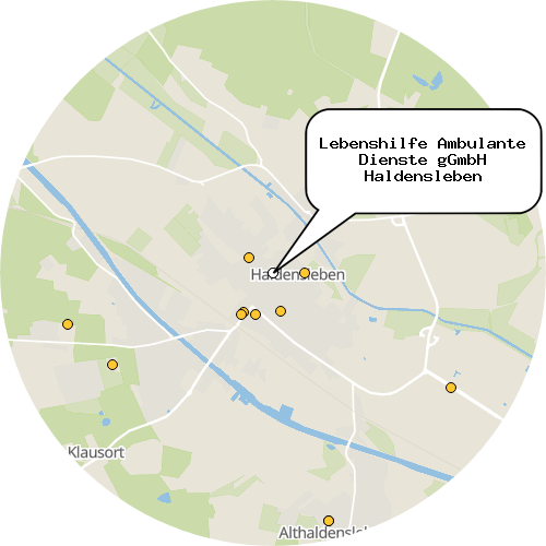 Kartenausschnitt für die Firma Lebenshilfe Ambulante Dienste gGmbH Haldensleben