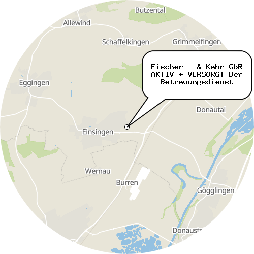 Kartenausschnitt für die Firma Fischer   & Kehr GbR AKTIV + VERSORGT Der Betreuungsdienst