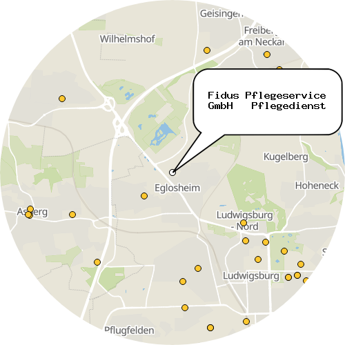 Kartenausschnitt für die Firma Fidus Pflegeservice GmbH   Pflegedienst