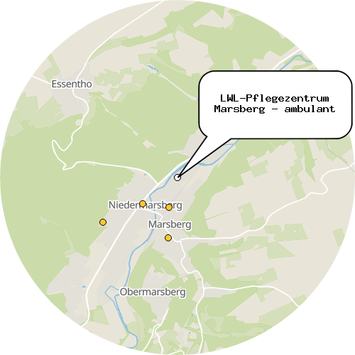 Kartenausschnitt für die Firma LWL-Pflegezentrum Marsberg - ambulant