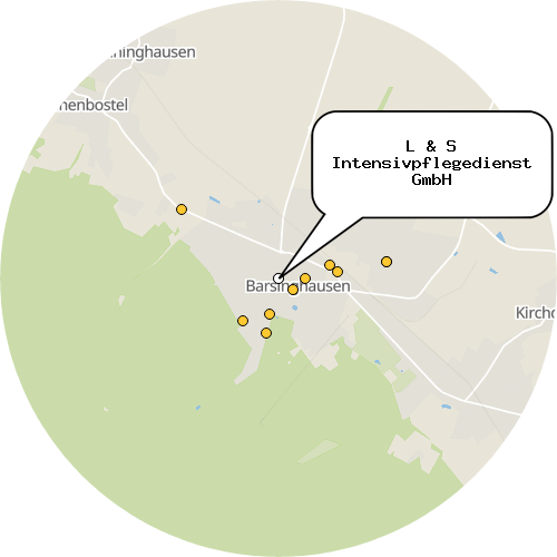 Kartenausschnitt für die Firma L & S Intensivpflegedienst GmbH