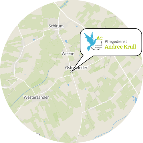 Kartenausschnitt für die Firma Gemeinde Pflegeteam Andree Krull
