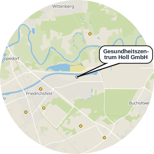 Kartenausschnitt für die Firma Gesundheitszentrum Holl GmbH