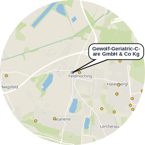 Kartenausschnitt für die Firma Gewolf-Geriatric-Care GmbH & Co Kg