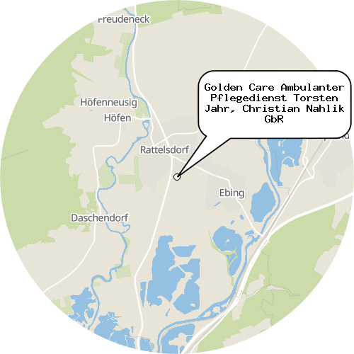 Kartenausschnitt für die Firma Golden Care Ambulanter Pflegedienst Torsten Jahr, Christian Nahlik GbR