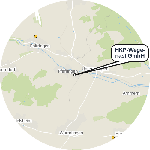 Kartenausschnitt für die Firma HKP-Wegenast GmbH