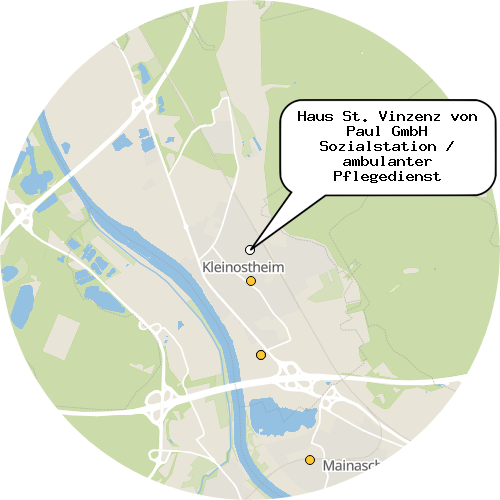 Kartenausschnitt für die Firma Haus St. Vinzenz von Paul GmbH Sozialstation / ambulanter Pflegedienst