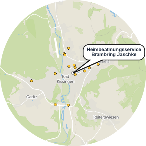 Kartenausschnitt für die Firma Heimbeatmungsservice Brambring Jaschke