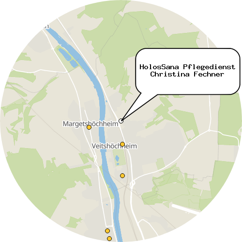 Kartenausschnitt für die Firma HolosSana Pflegedienst Christina Fechner