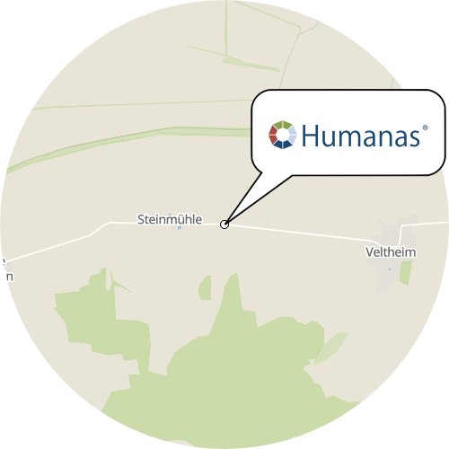 Kartenausschnitt für die Firma Humanas Pflege GmbH & Co. KG - Wohnpark Osterwieck