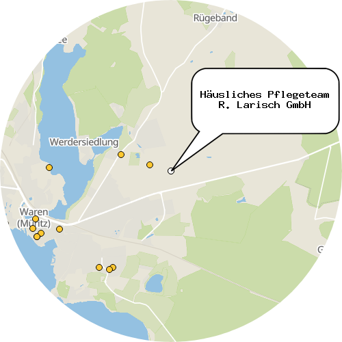 Kartenausschnitt für die Firma Häusliches Pflegeteam R. Larisch GmbH