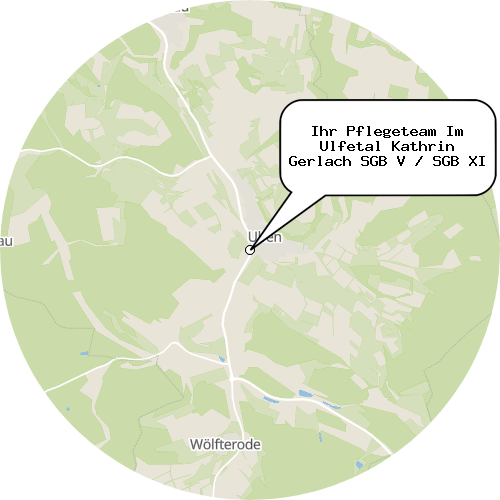 Kartenausschnitt für die Firma Ihr Pflegeteam Im Ulfetal Kathrin Gerlach SGB V / SGB XI