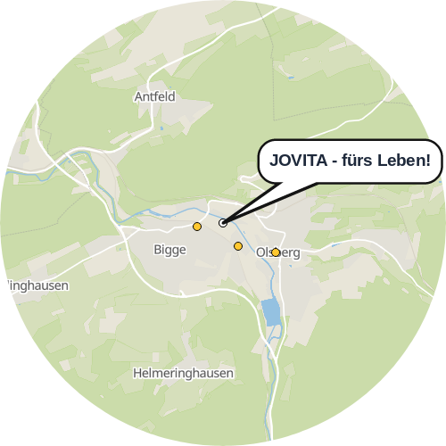 Kartenausschnitt für die Firma JOVITA - fürs Leben!