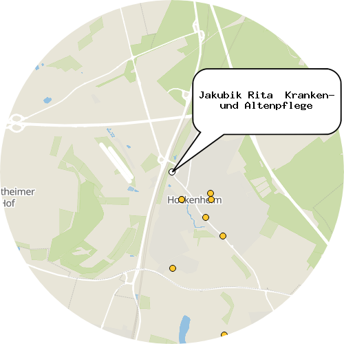 Kartenausschnitt für die Firma Jakubik Rita  Kranken- und Altenpflege