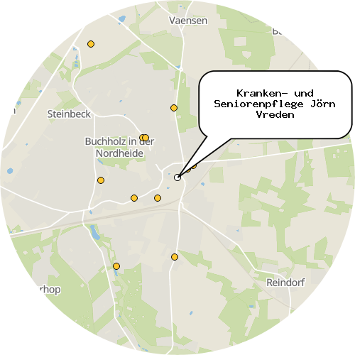 Kartenausschnitt für die Firma Kranken- und Seniorenpflege Jörn Vreden