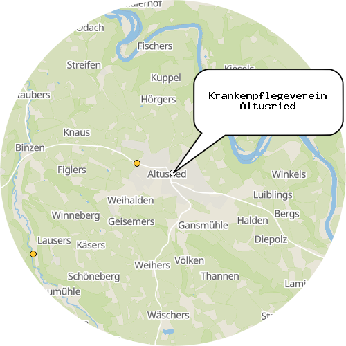 Kartenausschnitt für die Firma Krankenpflegeverein Altusried