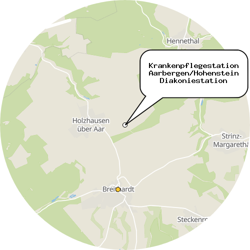 Kartenausschnitt für die Firma Krankenpflegestation Aarbergen/Hohenstein Diakoniestation