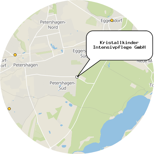 Kartenausschnitt für die Firma Kristallkinder Intensivpflege GmbH