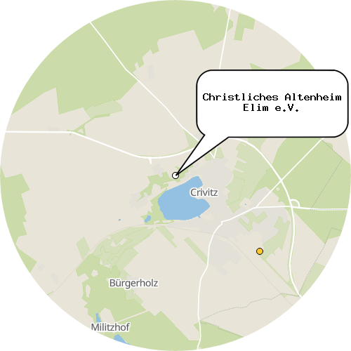 Kartenausschnitt für die Firma Christliches Altenheim Elim e.V.