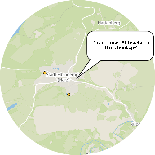 Kartenausschnitt für die Firma Alten- und Pflegeheim Bleichenkopf